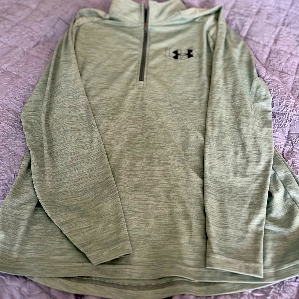 Under Armour Green Quarter-Zip Pullover Mens XL